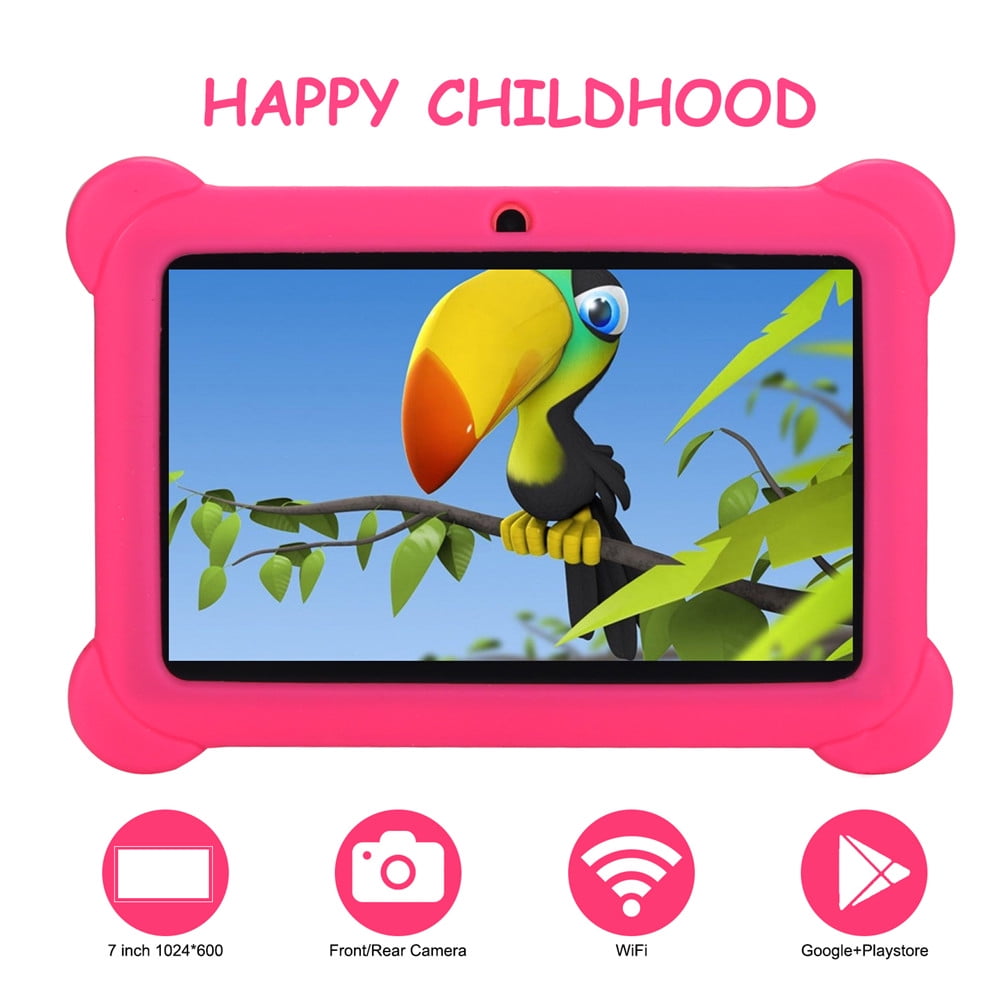 Tagital 7” Android Kids Tablet WiFi Camera for Children Infants Toddlers Kids Parental Control with Protective Case