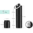 thumbnail image 2 of Pastilleros portátiles, pastilleros de bolsillo de metal, llavero para monedero para viajes, 3 compartimentos, impermeables, para uso diario, para hombres y mujeres Vhermosa WRST-183, 2 of 7