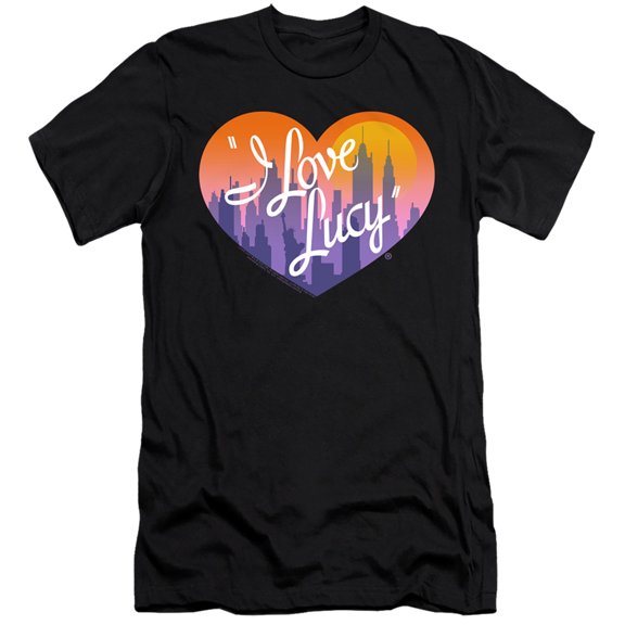 I Love Lucy Heart Of The City S/S Adult 30/1 T-Shirt Black