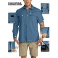 thumbnail image 4 of Off Road Ventures Mens Sun Protection Safari Shirt Button Down Work Lightweight Long Sleeve Hiking Shirt for Fishing Travel Outdoor, 4 of 7