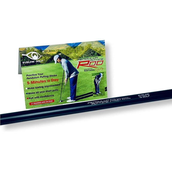 EyeLine Golf Pendulum Putting Rod - Training Aid Set up Your Posture Throughout Stroke. Immediate Improvement: Eliminates Flipping of Hands Improves Path of Stroke Distance Control. Indoors Outdoors
