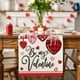 thumbnail image 5 of Valentine's Day Table Runner Super Soft Tablecloth For Catering Wedding Kitchen Party Holiday Picnic Home Decor 13x72 Inch Long Romantic Heart Art Texture, 5 of 6