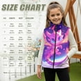 thumbnail image 7 of Pzuqiu Dragon Kids Sleeveless Vests Polyester Warm Winter Lightweight Sleeveless Fleece Jacket with Pocket Soft Casual Clothes for Girls 3T Stretchy for Outdoor Activities, 7 of 7