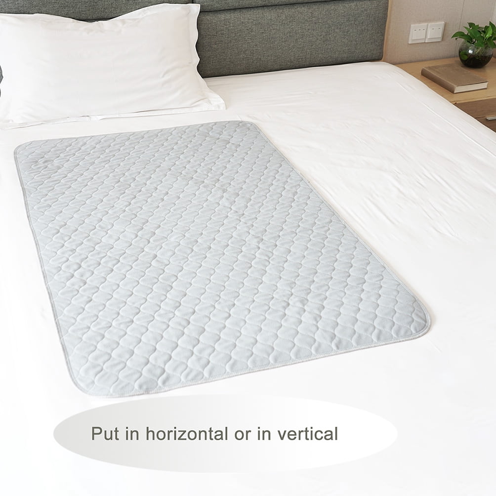 2 Pack Soft-brushed Absorbent Incontinence Underpads Leakproof Bed Pads Washable Reusable 34X52 Fit Full Bed Waterproof  Sheet Mattress Protector