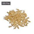 thumbnail image 3 of 500uds Bobina Cuerda Extremos, 3.5x8.5mm Hierro Resorte Tubo Tapa Broches con Bucles para Bricolaje Joyería Artesanal Producción, Oro Tono Unique Bargains Extremos de cordón para hacer joyas, 3 of 6