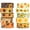 Sunflowers, variant on YUBX Garden Flowers Washi Tape Set 10 Rolls Orange Red Floral Decorative Masking Tapes (Warm Colors)