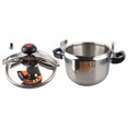 thumbnail image 1 of Pressure Cooker, 5L-26L Capacity Stovetop Stainless Steel Pressure Canner, Explosion Proof Gas & Induction Compatible Rice Cooker Multifunctional Slow Cooker for Family, Commercial, 1 of 8