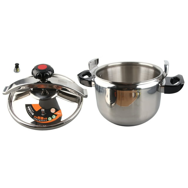 Pressure Cooker, 5L-26L Capacity Stovetop Stainless Steel Pressure Canner, Explosion Proof Gas & Induction Compatible Rice Cooker Multifunctional Slow Cooker for Family, Commercial