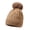 Khaki, variant on Winter Knitting Thickened Warm Knitted Hat Female Face Show Small Ear Protector Cold Casual Pullover Hats Black One Size
