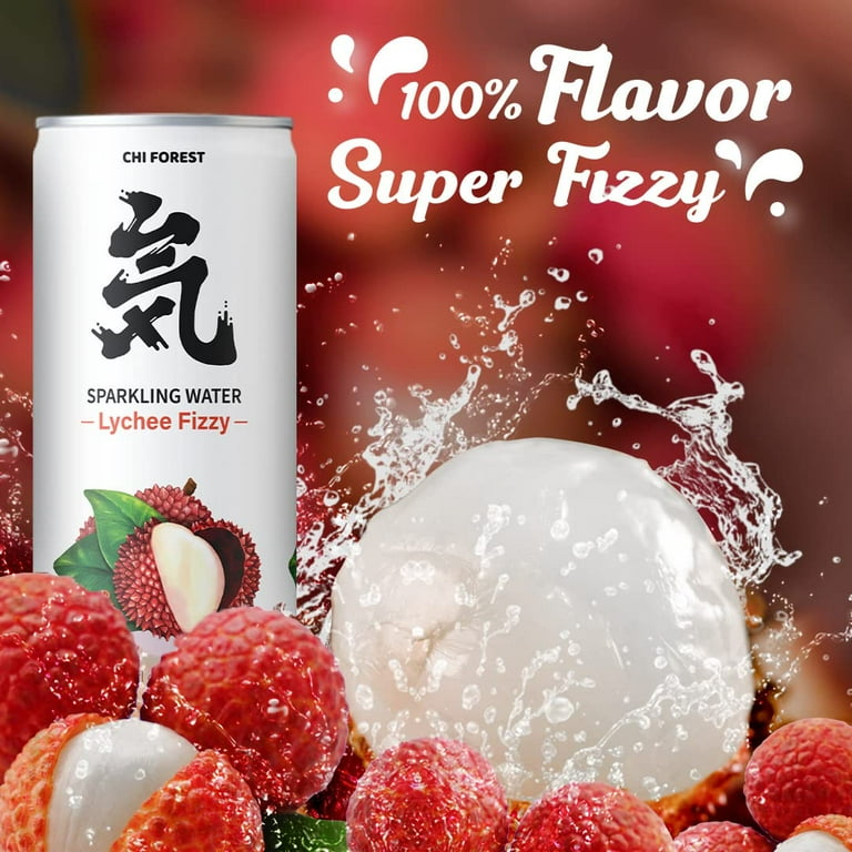 GENKI FOREST Sparkling Water Lychee Fizzy 11.15 fl. oz Can