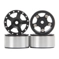 thumbnail image 2 of 4x Llantas de metal con bloqueo de cuentas para bujes de coche RC SCX24 Xi Mi Jimny Negro B, 2 of 9