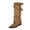 Z02-Khaki, variant on FUZHIQ Knee High Boots Women Fold Over Boots Women Flat Heel Mid Calf Western Boots Wedge Heel Slouchy Tall Boots Zipper Pointed Toe Dress Fall Long Boot for Women