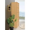 thumbnail image 4 of Hodedah 5-Shelf, 10-Door Multipurpose Cabinet, Beech, 4 of 6
