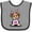 Heather and Black, variant on Inktastic Love Bug Yorkie Boys or Girls Baby Bib