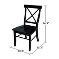 thumbnail image 5 of International Concepts 3 Piece Dining Set in Black and Soft Cherry, 5 of 5