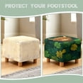 thumbnail image 7 of TSOVTHRID Highland Cattle Shamrock Print Ottoman Slipcovers Stretch Square Footrest Stool Covers Anti-Slip Ottoman Cover for Foot Stool Furniture Protector with Elastic Bottom St. Patrick's Day Decor, 7 of 7