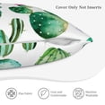 thumbnail image 5 of Bingfone Cactus Plants1 Linen Throw Pillow Covers Cushion Case Pocket Button Vintage Farmhouse Pillowcase For Sofa Couch Bed 18"X18", 5 of 9