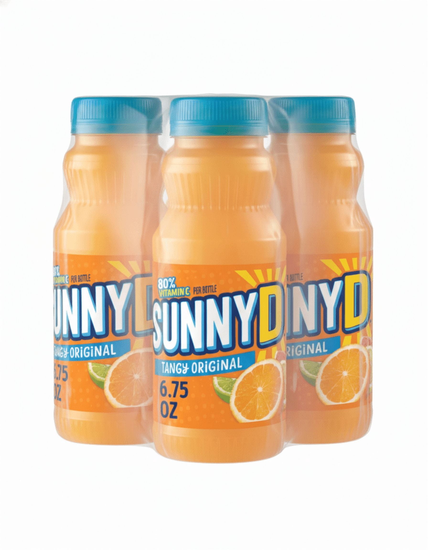 SunnyD Orange Strawberry Punch 16 oz Plastic Bottles - Pack of 12