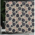 thumbnail image 3 of Ambesonne Circle Shower Curtain, Vintage Rounds Geometric Art, 69"Wx70"L, Blush Dusk, 3 of 4