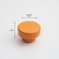 thumbnail image 4 of Perillas de madera para gabinete CUT & PACK 40 mm, paquete de 6, color arena, 4 of 9