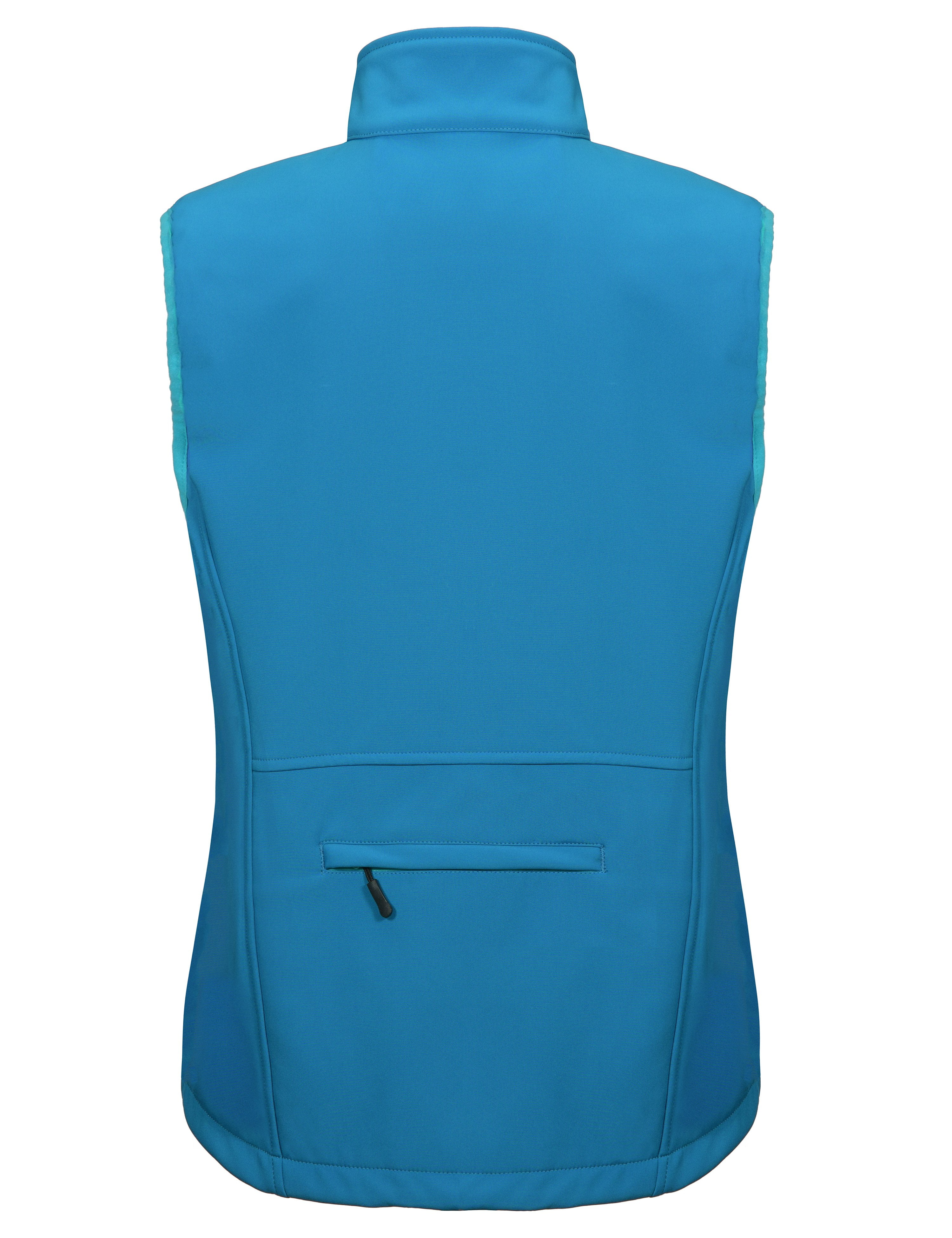 Little Donkey Andy Women's Lightweight Fleece lined Softshell Vest Windproof Sleeveless Jacket for Hiking Travel Golf Swedish Blue S