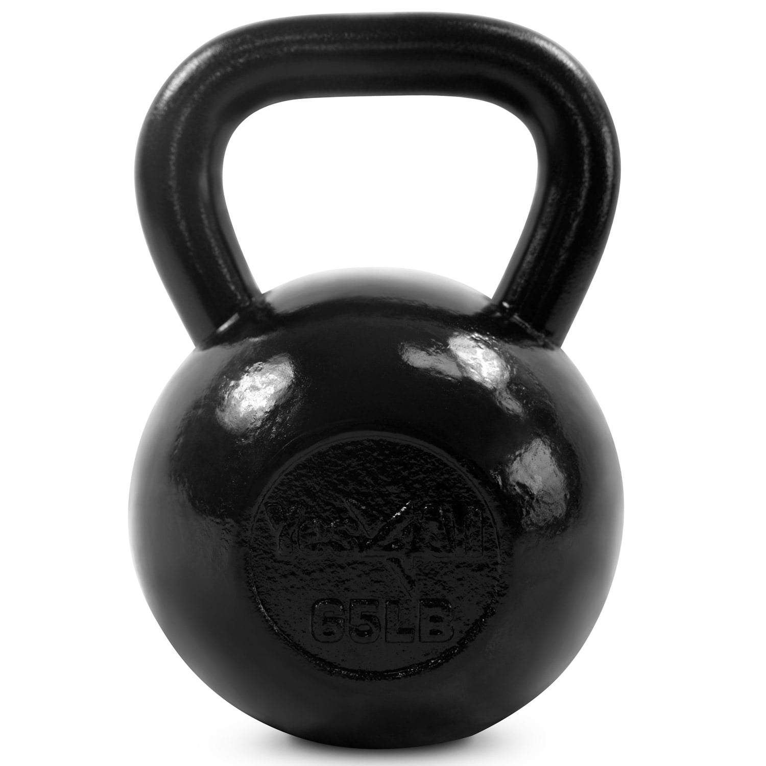 Yes4All 65 lbs Kettlebell Cast Iron Kettlebell Weights (Single)