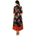 thumbnail image 4 of Bimba Women Printed Mandarin Collar Anarkali Kurti Indian Designer Ethnic Dress, 4 of 8