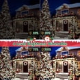 thumbnail image 4 of XURISEN 551FT 1400 LED Christmas Lights, Green Wire String Lights Outdoor 8 Modes Memory Function Plug in Fairy Lights for House Christmas Tree Patio Wedding Garden Party Decor- Cool White, 4 of 8
