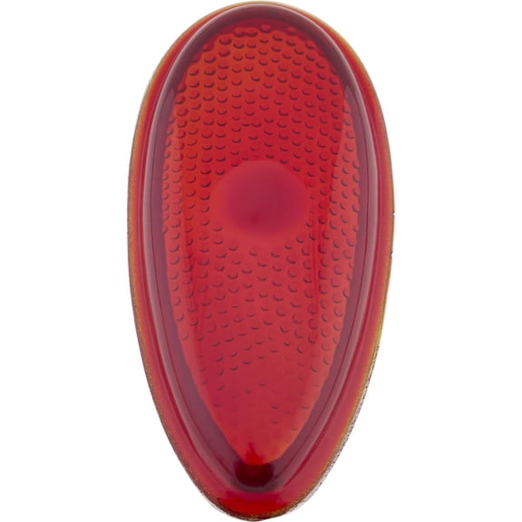 Red Glass Tail Light Lens, Passenger Cars, Fits 1938-1939 Ford