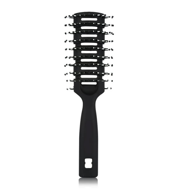 Peine de peluquería antiestático profesional negro para el cuidado del cuero cabelludo, cepillo para el cabello, herramienta de peinado