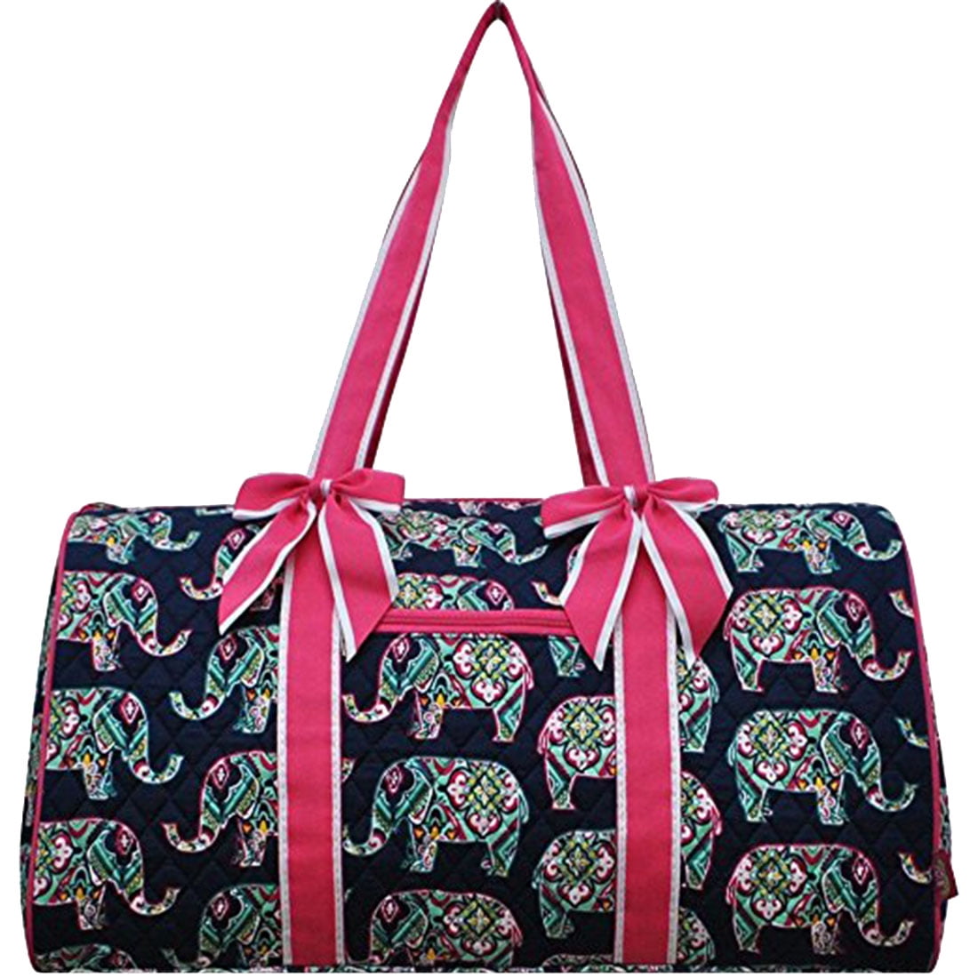 elephant print duffle bag