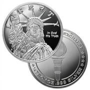 Money Metals Mint 1/4 Troy oz STATUE OF LIBERTY Silver Round, .999 Pure Bullion