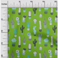 thumbnail image 2 of oneOone Silk Tabby Green Fabric Cactus Dress Material Fabric Print Fabric By The Yard 42 Inch Wide-4G, 2 of 6