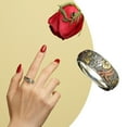 thumbnail image 2 of Vintage Sunflower Ring Vintage Boho Sunflower Rings Retro Lotu Leaf Flower Ring Unique Metal Enamel Flower Rings Jewelry For Women, 2 of 9