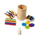 thumbnail image 4 of Juguetes Montessori para niños pequeños, juguetes educativos, juguetes sensoriales, juego de cilindros, color 16 varillas 10 discos, 4 of 9
