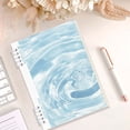 thumbnail image 4 of A5 Water Ripple Gradient Spiral Notebook, 5.51*7.99 Inch Aesthetic Pastel Journal, 120 Pages Lined Writing Notebook for Note Taking, Journaling, Daily Planning & Desk Organization, Light Blue, 4 of 7
