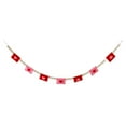 thumbnail image 2 of 1 PC 61.4 Inch Valentine's Day Felt Banner Garland, Red Pink Heart Wood Bead Decoration for Fireplace Mantel, Shelf, Wall, Wedding & Farmhouse Tiered Tray Decor, 2 of 7
