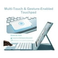 thumbnail image 3 of Touchpad Keyboard Case for Samsung Galaxy Tab S9 11 Inch 2023 Model SM-X710 SM-X716B SM-X718U, Slim Leather Cover with Detachable Keyboard / Trackpad / Pencil Holder, 3 of 7