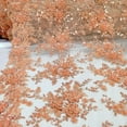 thumbnail image 6 of Ivy Bridal Lace Sequins Beaded Scallop Fabric for Dresses 52’’ BTY&nbsp;(Peach), 6 of 6