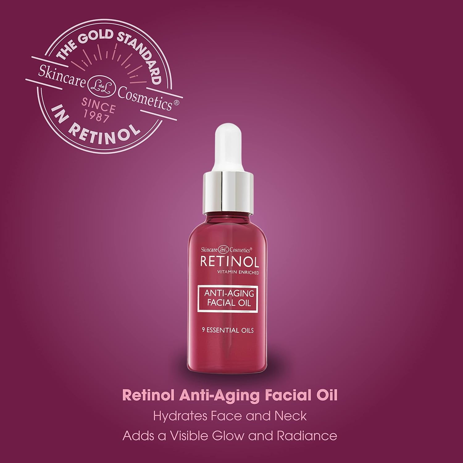 LIVAURA Retinol Anti-Aging Facial Oil – Instantly Adds A Glow To Your Face For A Younger Look – Radiance Booster With Nine Essential Oils Restores Hydration & Nourishment To Your Skin Night & Day