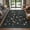 Black, variant on GENIMO 8'x10' Area Rug, Machine Washable Playful Animal Floral Rug with Non Slip Backing for Kids Room, Nursery, Playroom, Black
