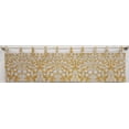 thumbnail image 1 of Gold Floral Damask Tab Top Curtains by Penny's Needful Things (Unlined) (24 Inch Long Two Curtain Panels), 1 of 2