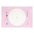 thumbnail image 2 of Ryvnso Placemats Set of 4 Light Pink Dining Mats Heat-Resistant Non-Slip Washable Table Mat, 2 of 8