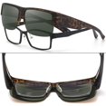 thumbnail image 4 of Gafas de Sol CAXMAN con Lentes Polarizadas para Usar Sobre Anteojos Estilo Carey, 4 of 6