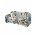 thumbnail image 2 of Teal Blue Tulips Couch Cover, Spring Floral Barn Doors Vintage Wood Beige Sofa Cover Blanket for Loveseat Couches, Sectional Sofa Slipcover Furniture Protector for Living Room Bedroom 71''x118'', 2 of 9