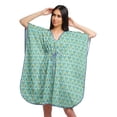 thumbnail image 1 of Moomaya Robe Courte de Caftan de Plage, Robe de Couverture Imprimée, Kaftan pour Femmes, Tenue de Plage, Couverture, 1 of 4
