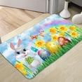 thumbnail image 4 of TIMIFIS Polyester Easter Cushion, Easter Bunny Holiday Decoration Floor Mat Entry Door Mat Home Entry Foot Mat Home Decor, 4 of 6