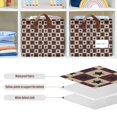 thumbnail image 4 of Yayeee Foldable Storage Basket for Shelves Set of 2 Waterproof Cloth Bins with Handles, Checkered Stars Pattern, 4 of 7