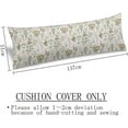 thumbnail image 3 of Spring Floral Body Pillow Cover Vintage Garden Plants with Herbs Flowers Botanical Sage Green Leaves Long Pillowcase with Zipper Decorative Soft Large Bedding Pillow Cases for Couch,Home Gifts 20"x54", 3 of 6