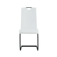 thumbnail image 6 of Topcobe Modern PU Dining Chairs Set of 2, Armless Side Chair for Home Office, White, 6 of 13